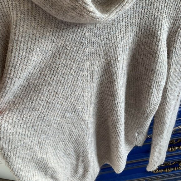 Tahari Cowl Neck Super Soft Sweater Oatmeal - Picture 2 of 4